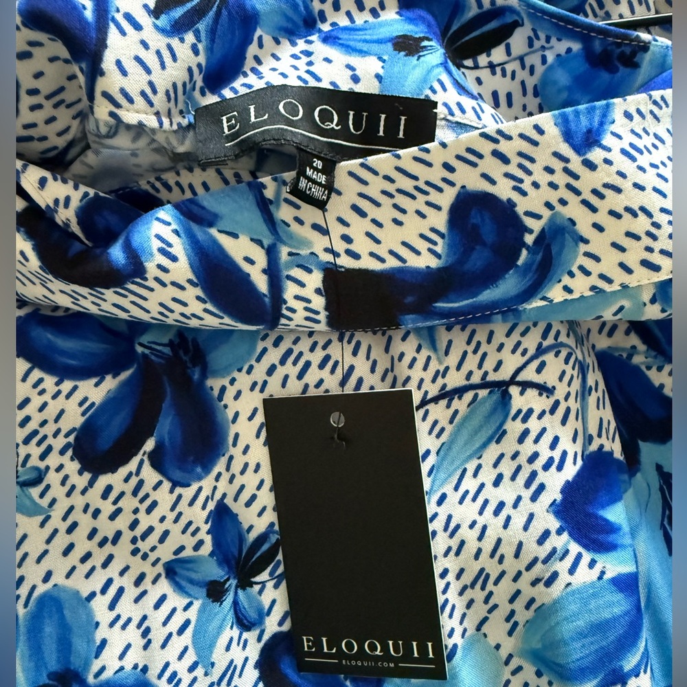 Eloquii Size 20 Floral Wrap Skirt ๐๐ค NEW WITH TAGS - Picture 8 of 8